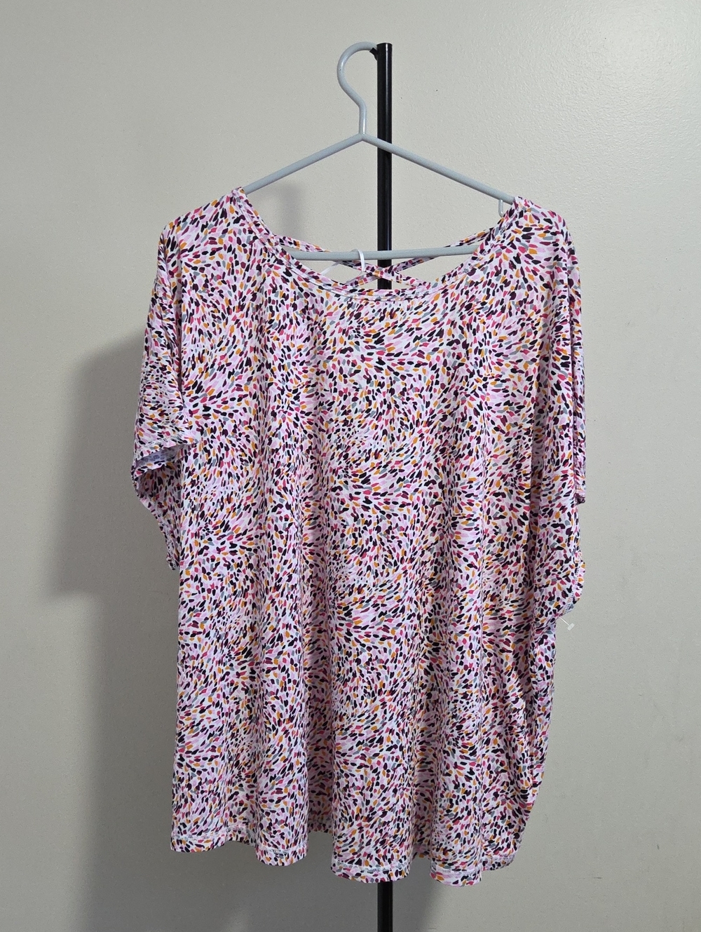 Active Zone Cotton Blend  Sleeve Top